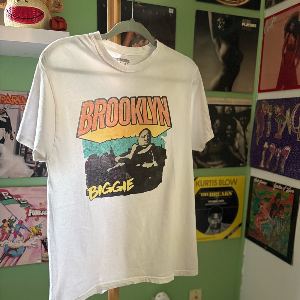White Brooklyn Biggie Graphic T-Shirt